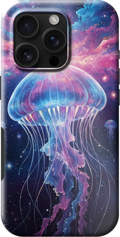 Cosmic Jellyfish case on the iPhone 16 Pro