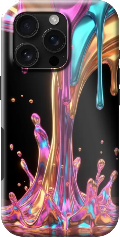 Neon Drip case on the iPhone 16 Pro