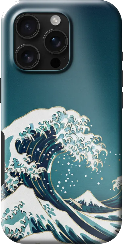 Ocean Waves case on the iPhone 16 Pro
