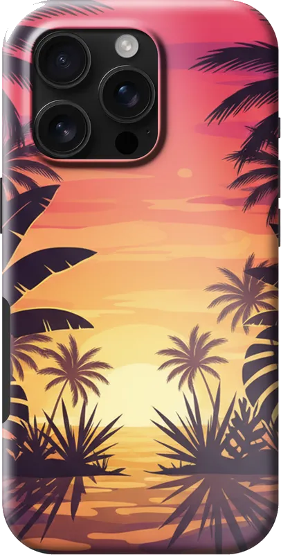 Palm Sunset case on the iPhone 16 Pro