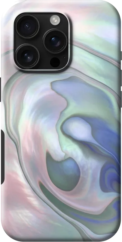 Pearl Shimmer case on the iPhone 16 Pro