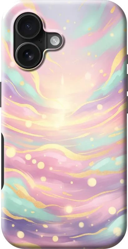 Aura Energy case on the iPhone 16