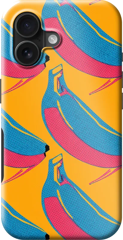 Banana Pop case on the iPhone 16