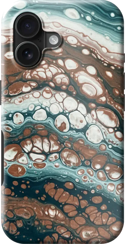 Fluid Art case on the iPhone 16