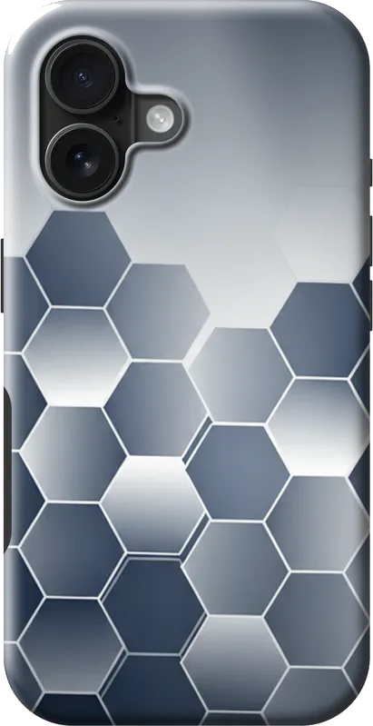 Hex Grid case on the iPhone 16