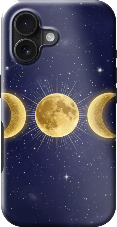 Moon Phases case on the iPhone 16