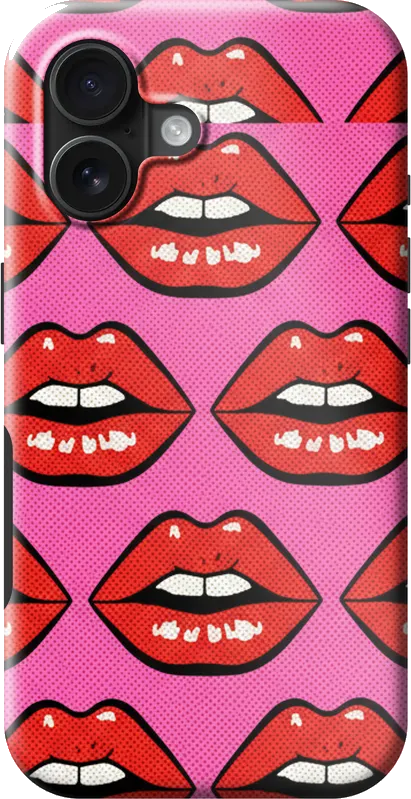 Pop Lips case on the iPhone 16