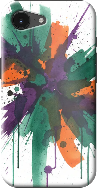Abstract Splash case on the iPhone 16e / 17e