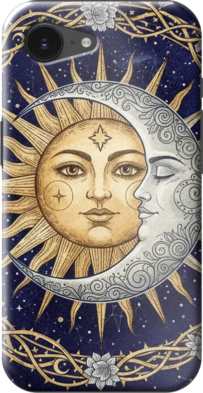 Celestial Sun & Moon case on the iPhone 16e / 17e