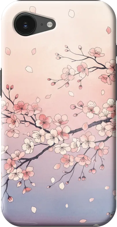Cherry Blossom case on the iPhone 16e / 17e