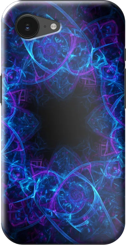 Digital Fractal case on the iPhone 16e / 17e