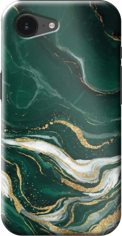 Emerald Marble case on the iPhone 16e / 17e