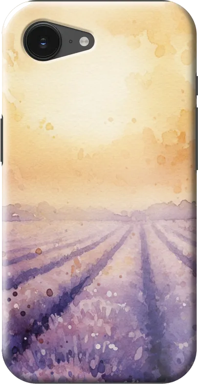 Lavender Fields case on the iPhone 16e / 17e