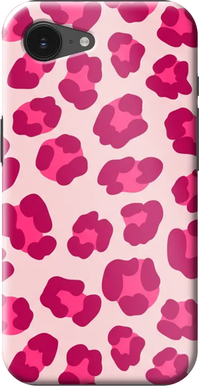 Pink Leopard case on the iPhone 16e / 17e