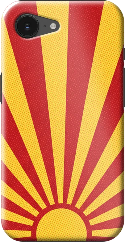 Retro Sunburst case on the iPhone 16e / 17e