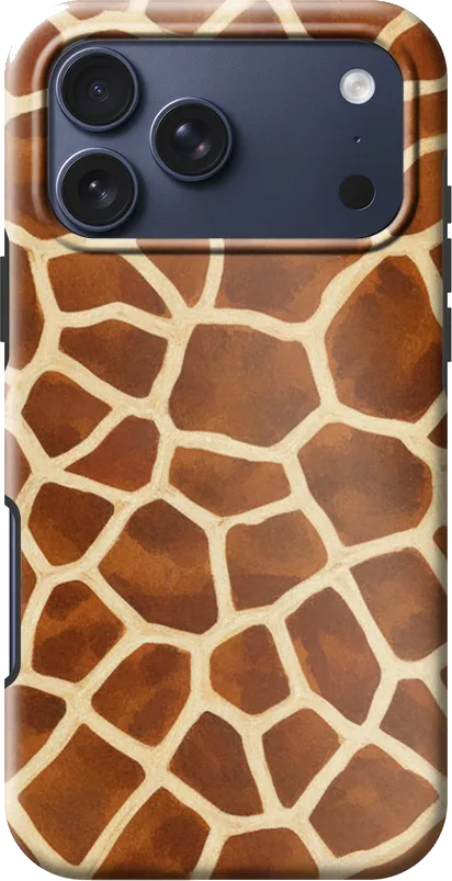 Giraffe Patch case on the iPhone 17 Pro Max