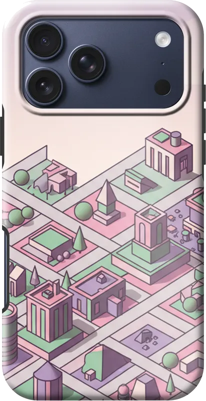 Isometric City case on the iPhone 17 Pro Max