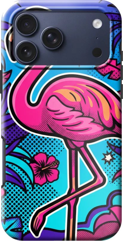Neon Flamingo case on the iPhone 17 Pro Max
