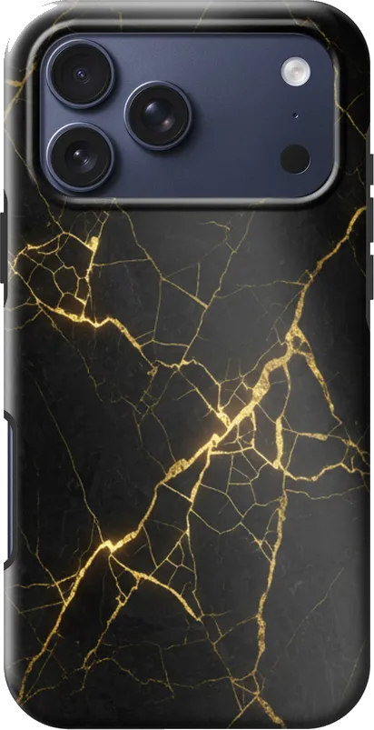 Onyx Gold case on the iPhone 17 Pro Max