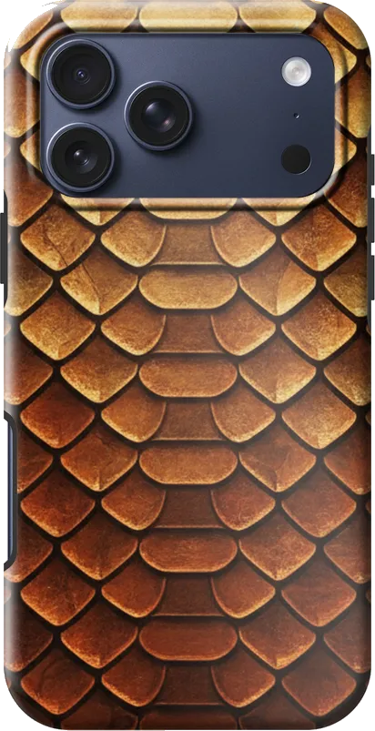 Python Bronze case on the iPhone 17 Pro Max