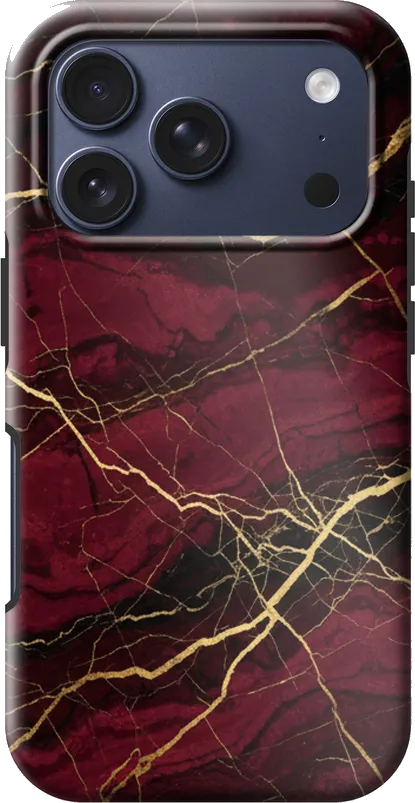 Blood Marble case on the iPhone 17 Pro