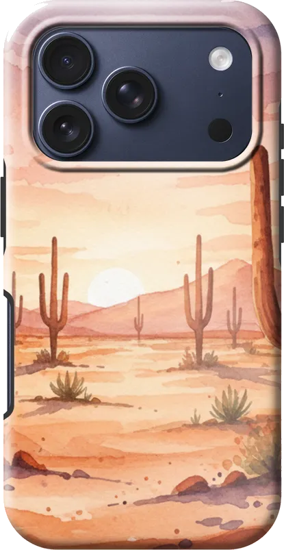 Desert Cactus Wash case on the iPhone 17 Pro