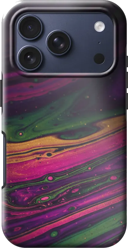 Oil Slick case on the iPhone 17 Pro