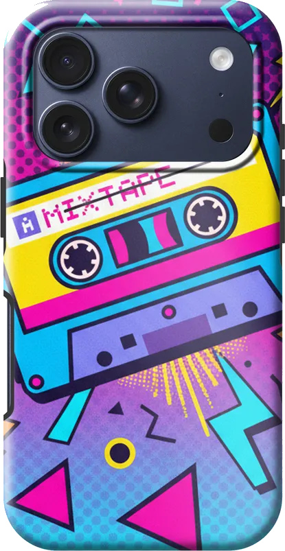 Retro Cassette case on the iPhone 17 Pro