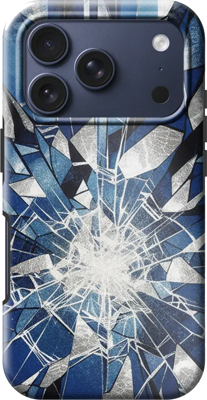 Shattered Glass case on the iPhone 17 Pro