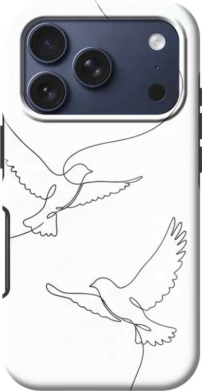 Twin Birds case on the iPhone 17 Pro