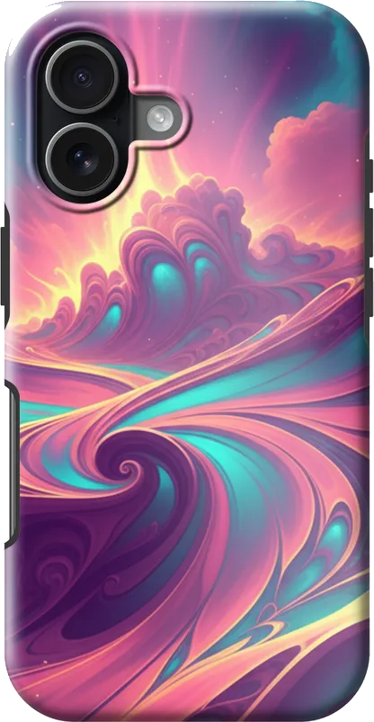 Aurora Glow case on the iPhone 17