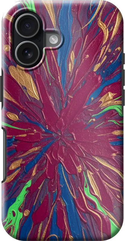 Colour Burst case on the iPhone 17