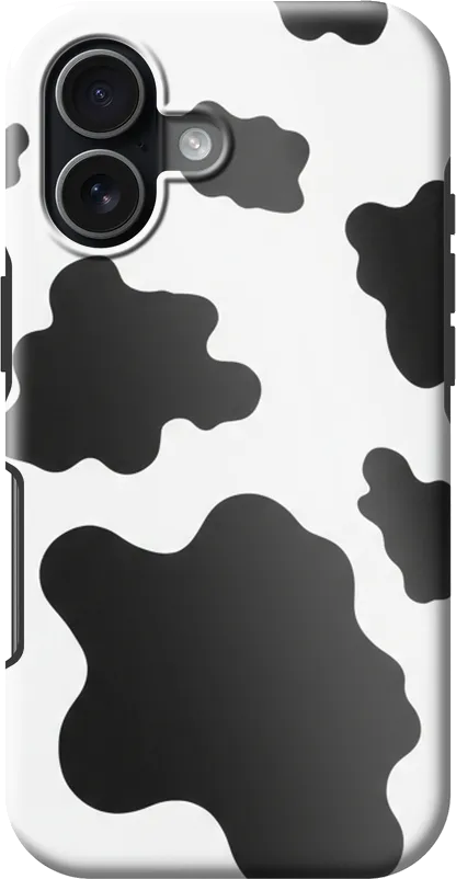 Cow Print case on the iPhone 17