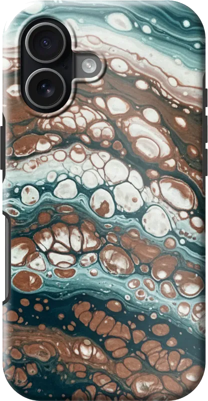 Fluid Art case on the iPhone 17