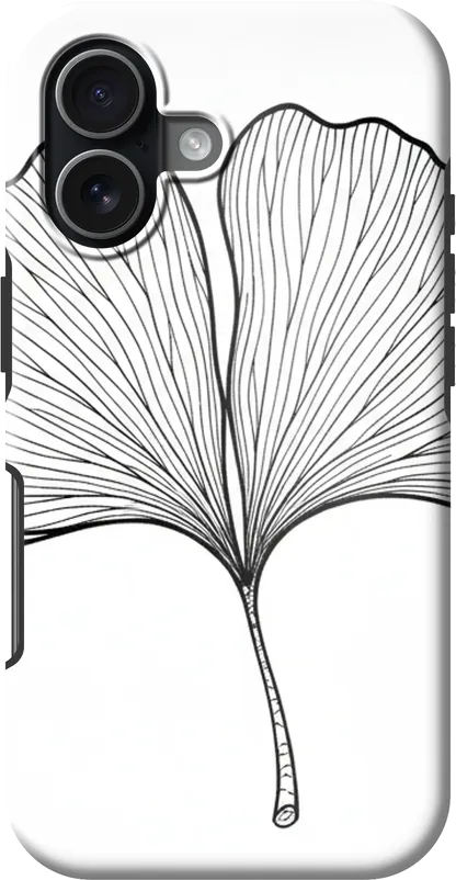 One Leaf case on the iPhone 17