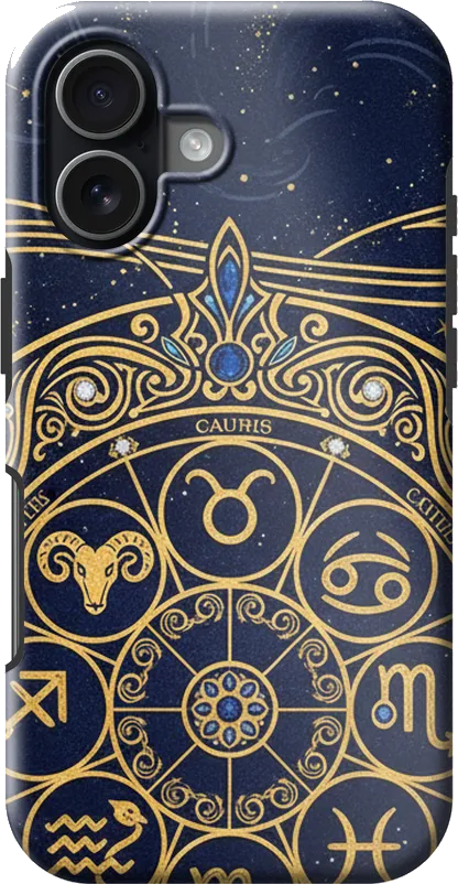 Zodiac Wheel case on the iPhone 17