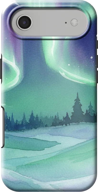 Northern Lights case on the iPhone Air