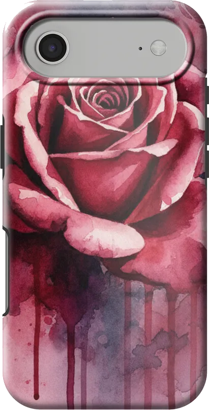 Rose Watercolour case on the iPhone Air