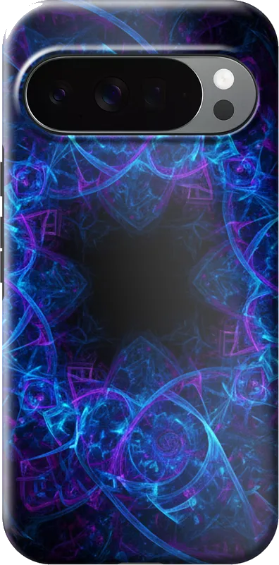 Digital Fractal case on the Google Pixel 10 Pro XL