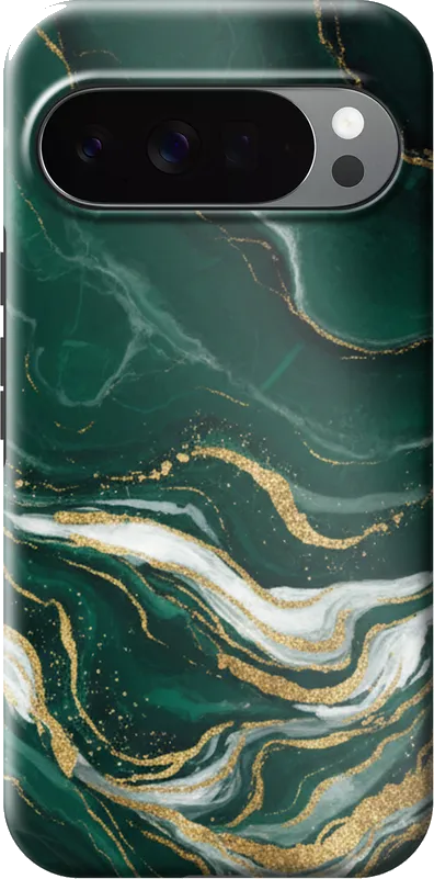 Emerald Marble case on the Google Pixel 10 Pro XL