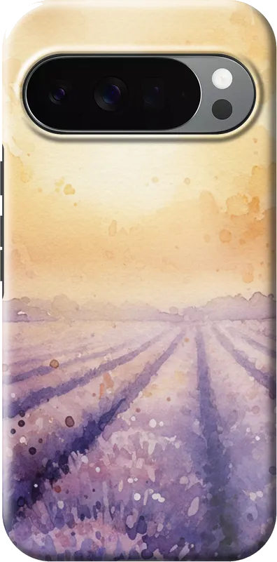 Lavender Fields case on the Google Pixel 10 Pro XL