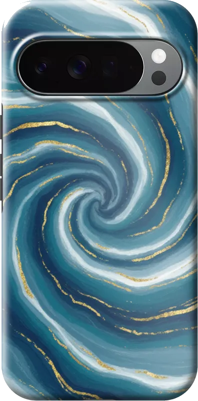 Ocean Marble case on the Google Pixel 10 Pro XL