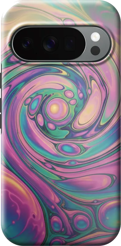 Bubble Iridescence case on the Google Pixel 10 / 10 Pro