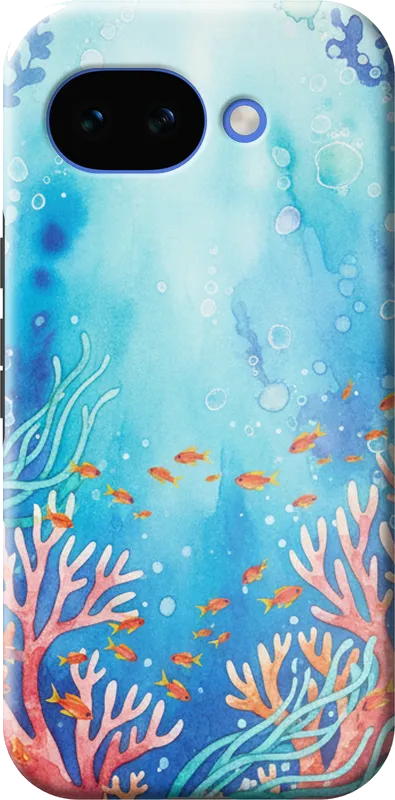 Coral Reef case on the Google Pixel 10A