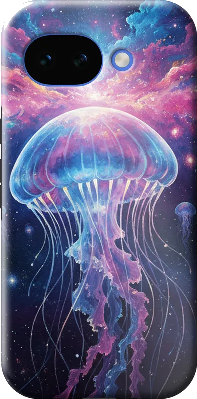 Cosmic Jellyfish case on the Google Pixel 10A
