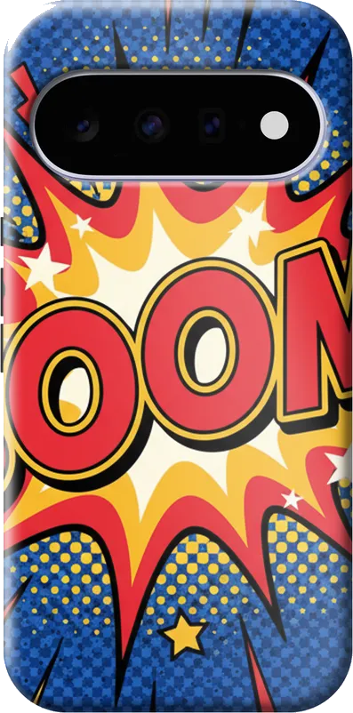 Comic Boom case on the Google Pixel 11