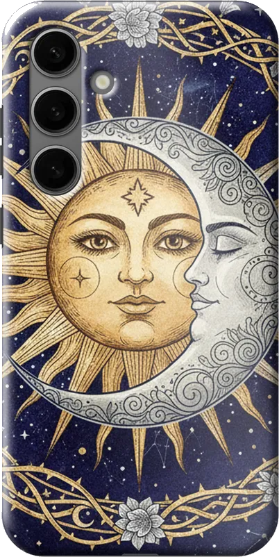Celestial Sun & Moon case on the Samsung Galaxy S24 Plus