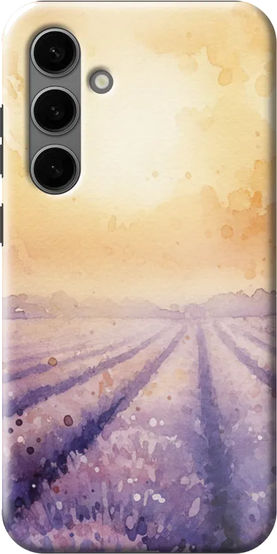 Lavender Fields case on the Samsung Galaxy S24 Plus
