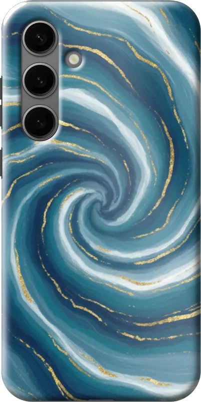 Ocean Marble case on the Samsung Galaxy S24 Plus