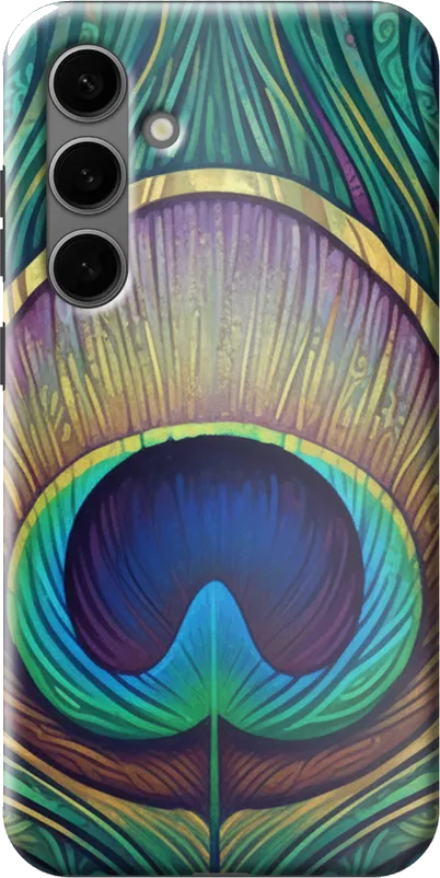 Peacock Feather case on the Samsung Galaxy S24 Plus